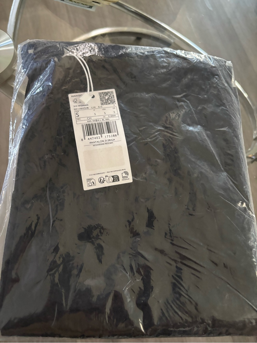 Mango Black Wide-Leg Drawstring Pants - Picture 7 of 9